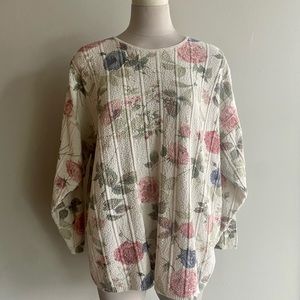 Floral Oversized Sweater (no brand)